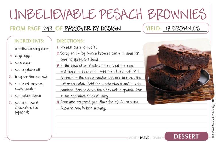 Pesach Recipe Cards4